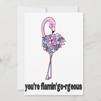 Cartão De Festividades Você é Flamin'go-geous Holiday Card