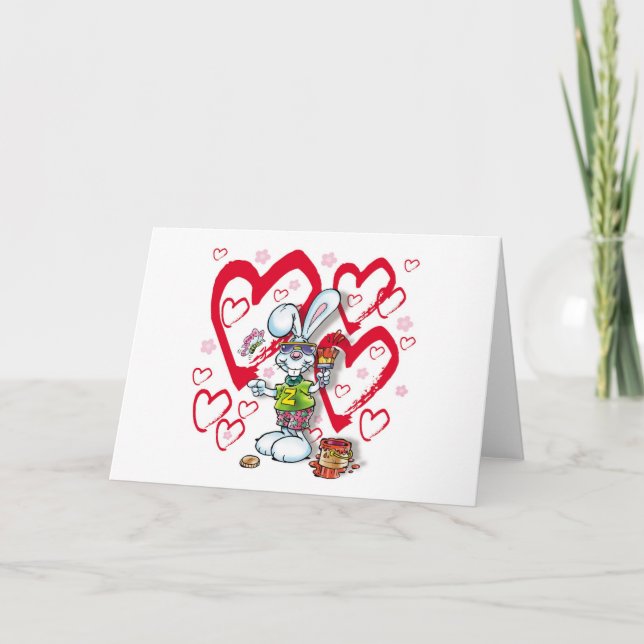 Cartão De Festividades Você é meu coelho do mel (Frente)
