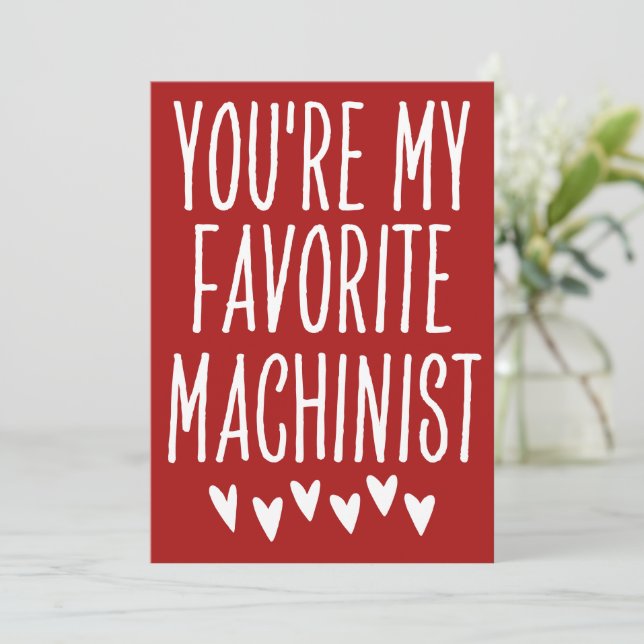 Cartão De Festividades Você É Meu Maquinista Favorito Dia dos Namorados D (Em pé/Frente)