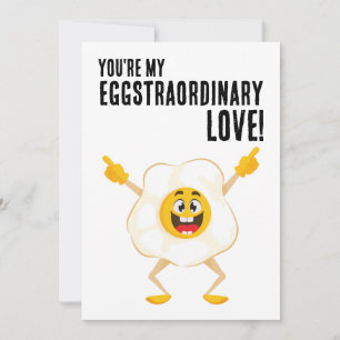 Cartão De Festividades Você é meu Ovo de Amor Extraordinário Aniversário