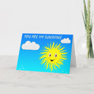 Cartão De Festividades Você É Meu Sol