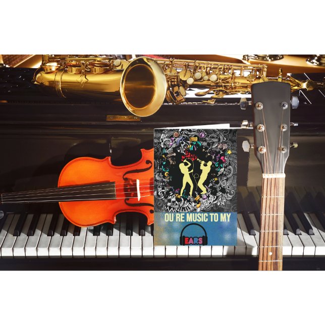 Cartão De Festividades Você é Música para Meus Ouvidos Dia dos Namorados (Criador carregado)