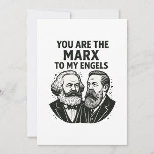 Cartão De Festividades Você é o Marx para a minha placa de Namorados Enge