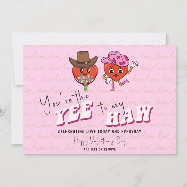 Cartão De Festividades Você é o "Yee to My Haw Country Cowgirl Western" (Frente)