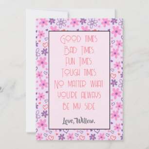 Cartão De Festividades Você É Sempre O Meu Namorados Lado