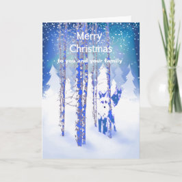 Cartão De Festividades Você e seu Fox feito sob encomenda do Natal do