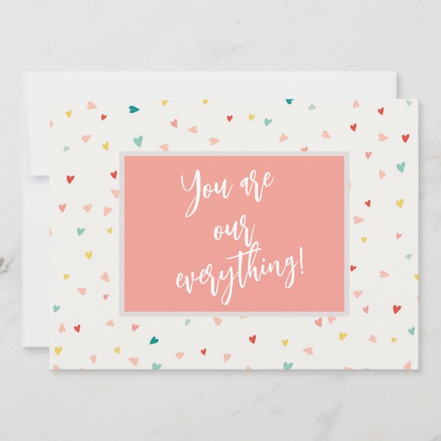 Cartão De Festividades Você É Tudo Para Nós Foto Dia dos Namorados Modern (Frente)