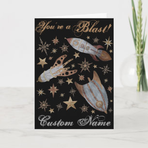 Cartão De Festividades Você é um Blast - Steampunk Personalizado