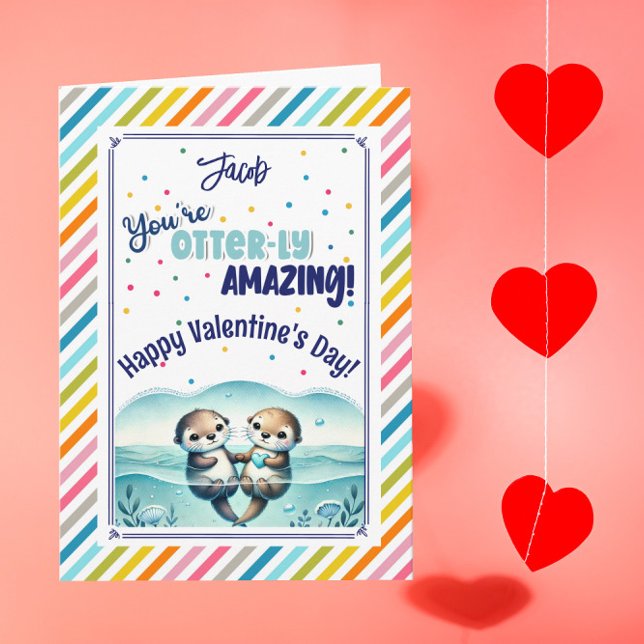 Cartão De Festividades Você é uma lontra Otimamente Incrível valentine fo (Criador carregado)