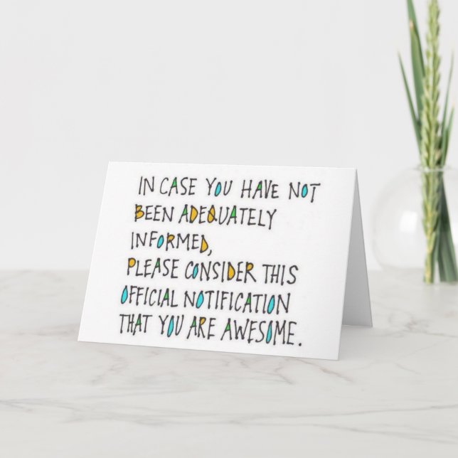 CARTÃO DE FESTIVIDADES ***** VOCÊ***********ESOME*** (Frente)