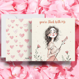 Cartão De Festividades Você Está Preso Comigo