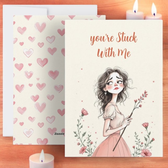 Cartão De Festividades Você Está Preso Comigo (Criador carregado)