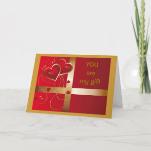 CARTÃO DE FESTIVIDADES "VOCÊ"-MEU PRESENTE QUE DÁ O ANO TODO-AMOR/NATAL