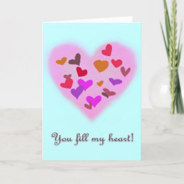 Cartão De Festividades Você preenche meu coração