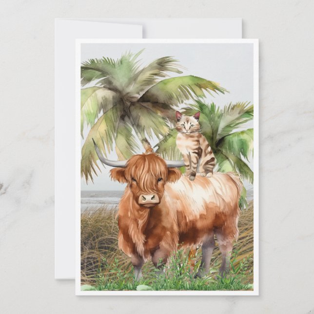 Cartão De Festividades Você sempre teve o meu gato de trás (Frente)