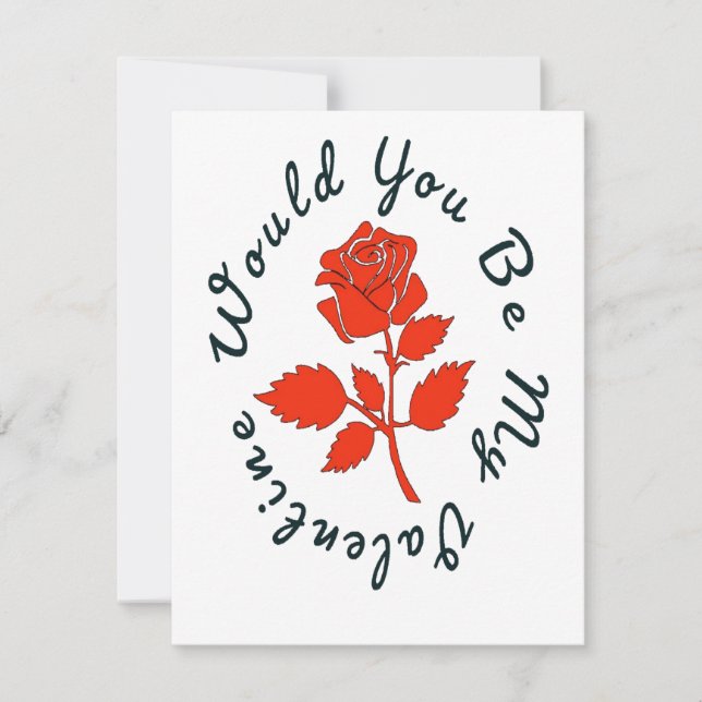 Cartão De Festividades Você Seria Meu Namorados (Frente)