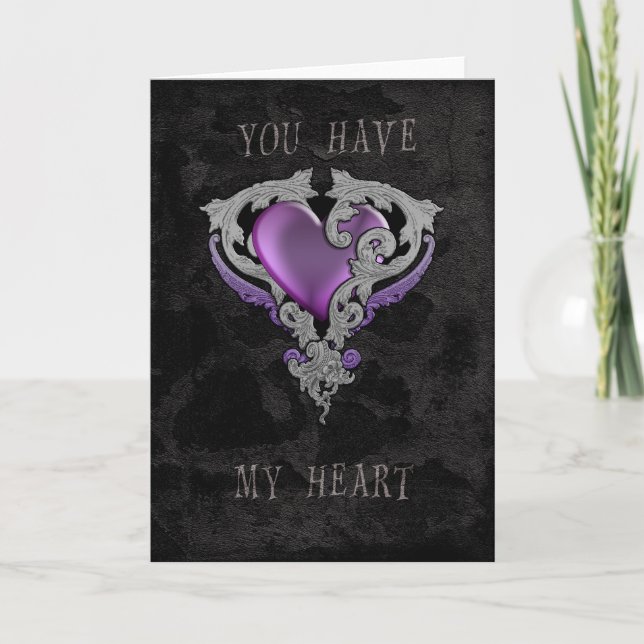 Cartão De Festividades Você Tem Meu Coração (Frente)