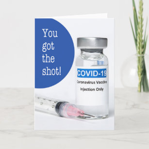 Cartão De Festividades Você tem Parabéns de vacina de Coronavírus