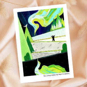 Cartão De Festividades Você Torna Meus Dias Mais Brilhante Dia de os namo