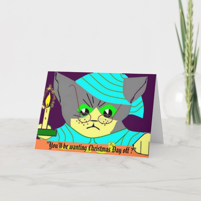 Cartão De Festividades "Você vai querer o Natal... (Frente)