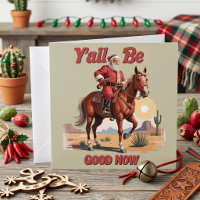 Vocês Fiquem Bons Agora Palhaço Papai Noel Cowboy