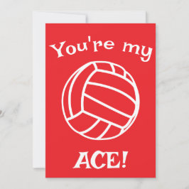 Cartão De Festividades Volleyball Ace Crianças Sala de Aula Feriado de Na