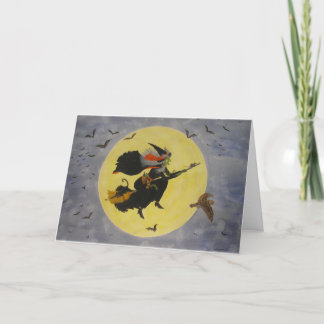 Cartão De Festividades "Voo Noturno!"