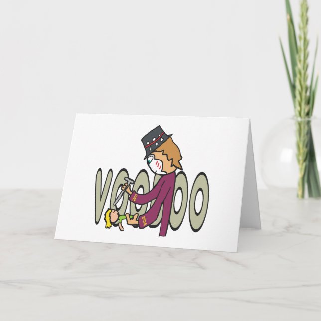 Cartão De Festividades Voodoo (Frente)