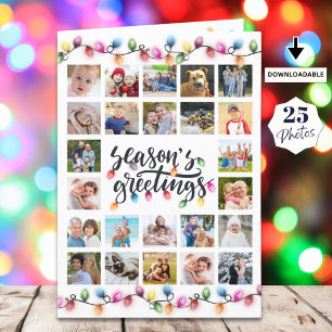 Cartão De Festividades Votos de Boas Festas Luzes de Natal 26 Fotos