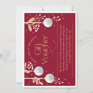 Cartão De Festividades Voucher de presente de feriado