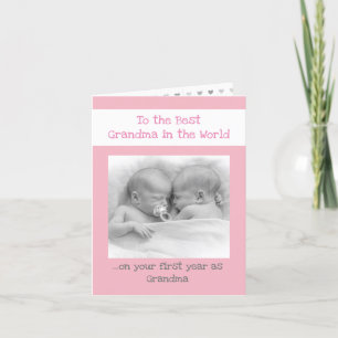 Cartão De Festividades Vovó de Fotografia Personalizada