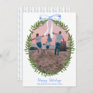 Cartão De Festividades Vovô de Natal Coquette Wreath Foto do Grande Milên