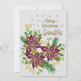 Cartão De Festividades Vovó Feliz Natal