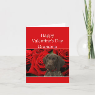 Cartão De Festividades Vovó Glossy Namorados Grizzly Puppy Amor