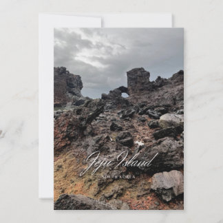 Cartão De Festividades Vulcão - Ilha Escura - Ilha Bonita - Jeju