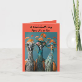 Cartão De Festividades Wackadoodle Whimsical Day From Me To You
