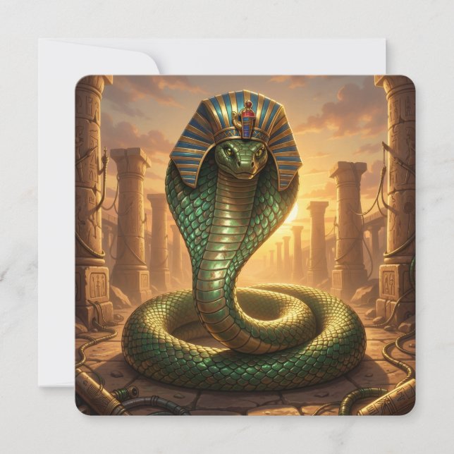 Cartão De Festividades Wadjet – Ägyptische Schlangengöttin´6 (Frente)