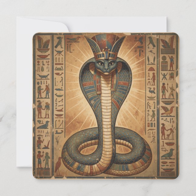 Cartão De Festividades Wadjet – Ägyptische Schlangengöttin´7 (Frente)