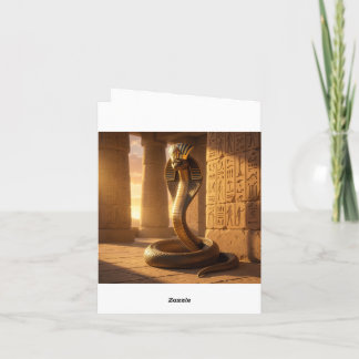 Cartão De Festividades Wadjet – Egyptian Cobra Goddess´6