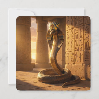 Cartão De Festividades Wadjet – Egyptian Cobra Goddess´6