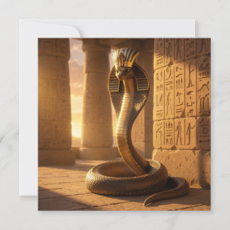 Cartão De Festividades Wadjet – Egyptian Cobra Goddess´6