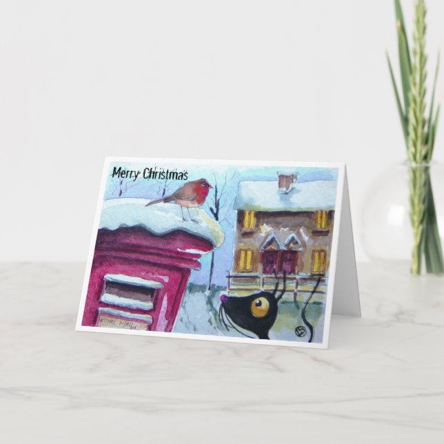 Cartão De Festividades Waiting for mail! (Frente)