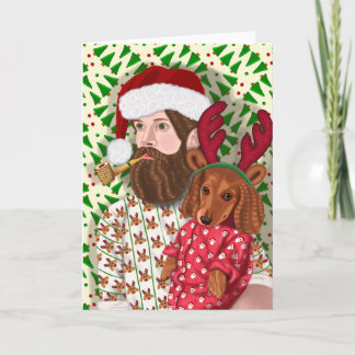 Cartão De Festividades Waiting for Santa