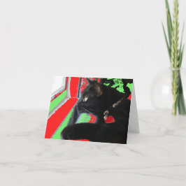 Cartão De Festividades Waiting For Santa Christmas Card