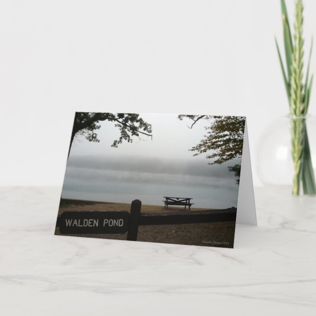 Cartão De Festividades Walden Pond Holiday Card - Simply View the Mist (Frente)