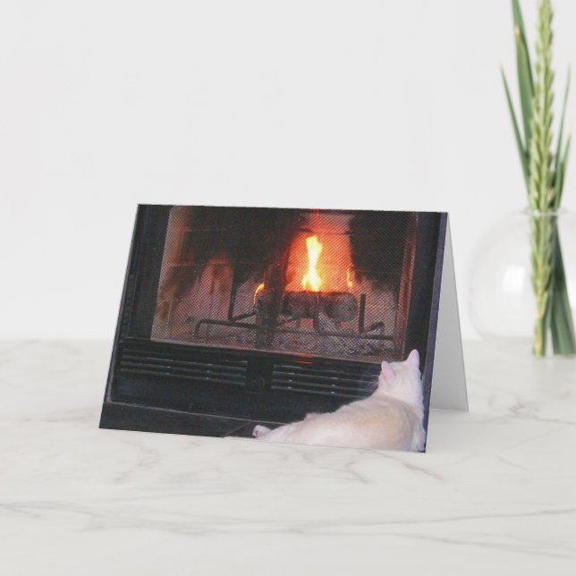 Cartão De Festividades Warm Holiday Thoughts (Frente)