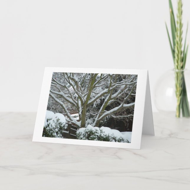 Cartão De Festividades "Warm Holiday Wishes" (Frente)