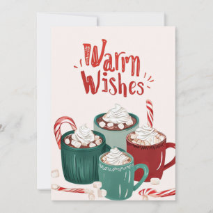 Cartão De Festividades Warm Wish Hot Chocolate Holiday Card
