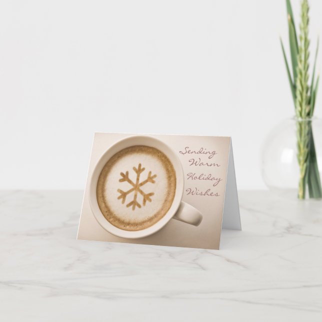 Cartão De Festividades Warm Wishes Holiday Card (Frente)