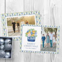 Watercolor Chinoiserie Mandarins Foto de Natal